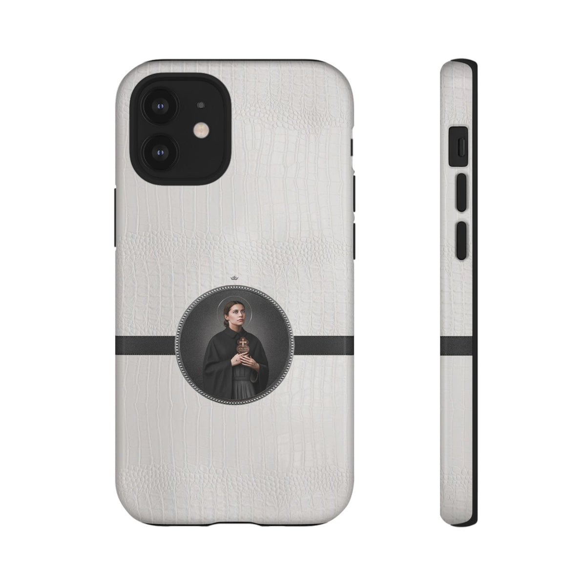 St. Gemma Galgani Hard Phone Case (Blanc Croc) Copyright VENXARA