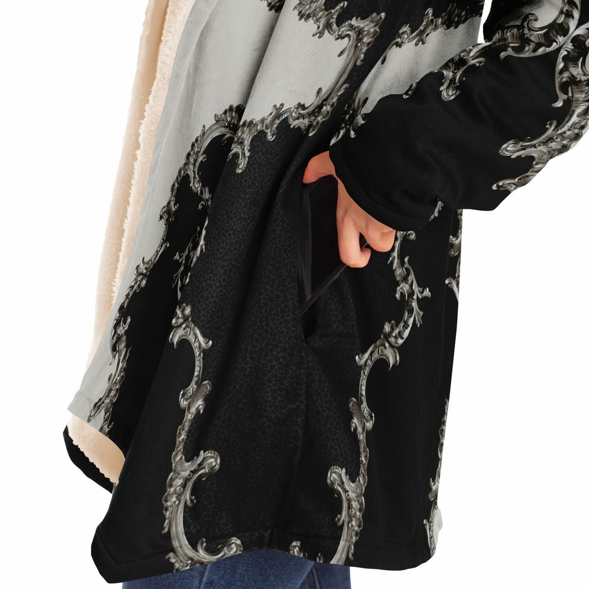 St. Gemma Galgani Microfleece Cloak (Baroque Leopard) Copyright VENXARA