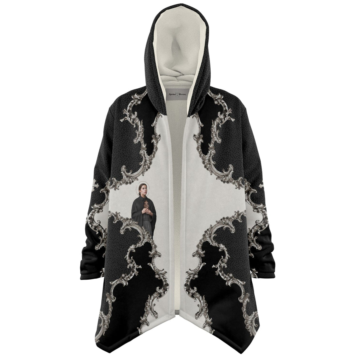 St. Gemma Galgani Microfleece Cloak (Baroque Leopard) Copyright VENXARA