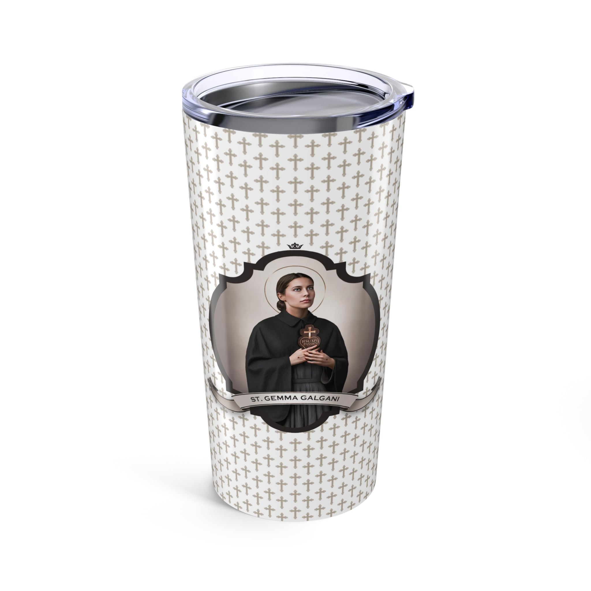 St. Gemma Galgani Tumbler (Crosses 20 oz) - VENXARA