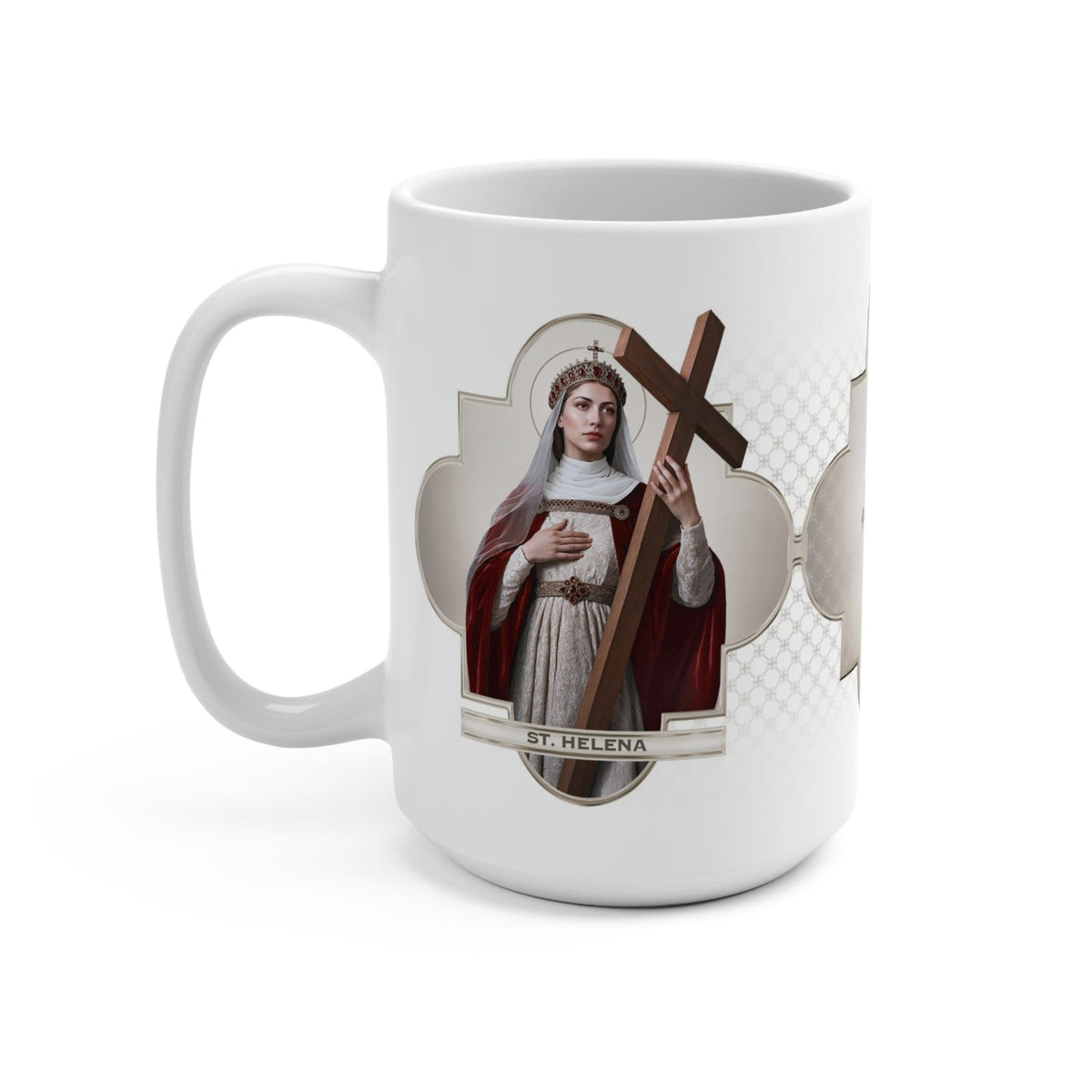 St. Helena Ceramic Mug (White 15 oz) Copyright VENXARA