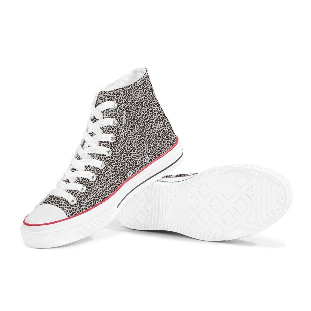 St. Joan of Arc In Battle Classic Canvas High Top Shoes (Leopard) Copyright VENXARA