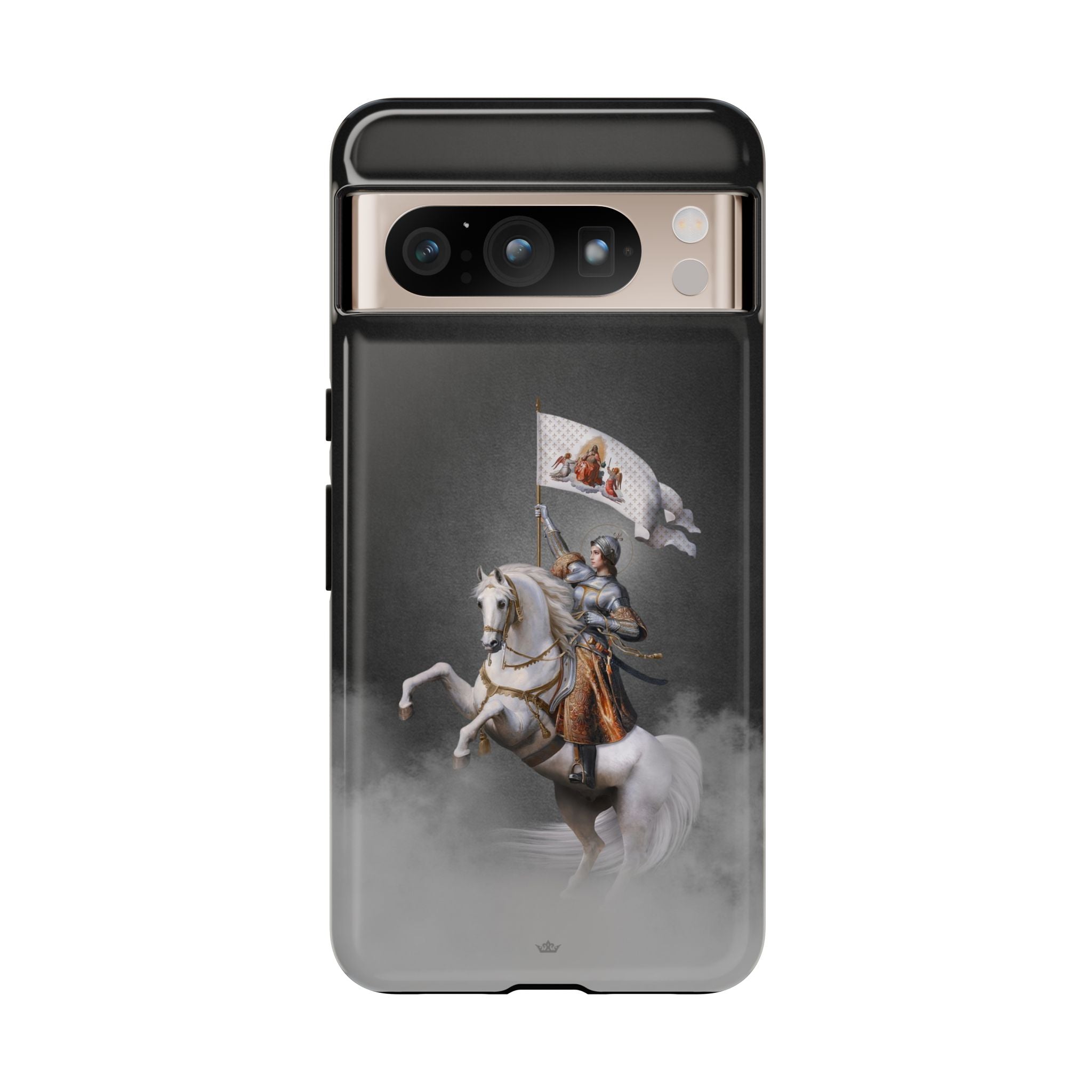 St. Joan of Arc in Battle Hard Phone Case (Dark) - VENXARA®
