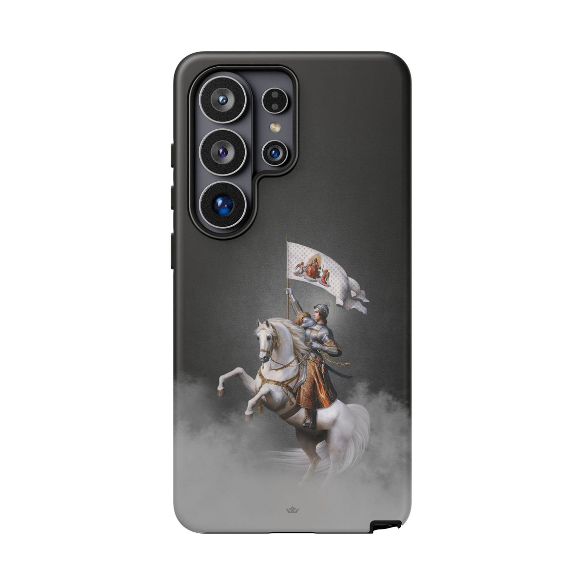 St. Joan of Arc in Battle Hard Phone Case (Dark) Copyright VENXARA