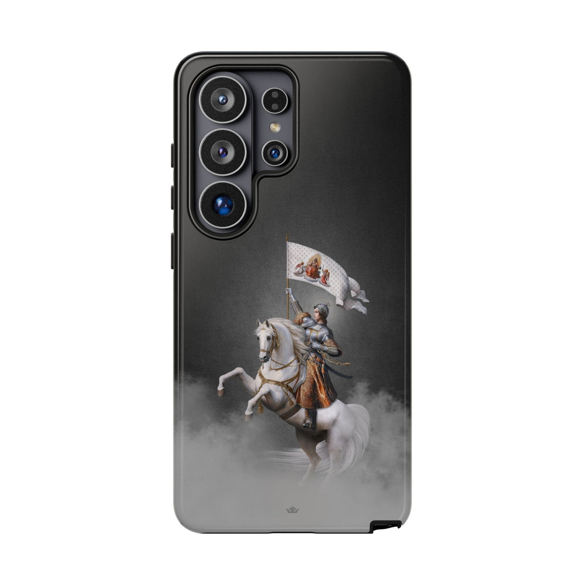 St. Joan of Arc in Battle Hard Phone Case (Dark) Copyright VENXARA