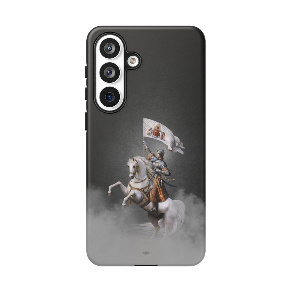 St. Joan of Arc in Battle Hard Phone Case (Dark) Copyright VENXARA