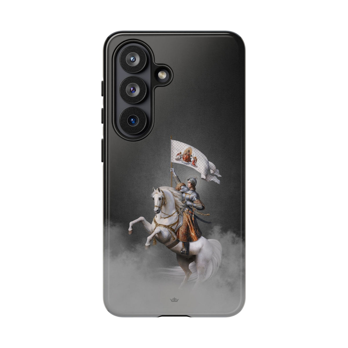 St. Joan of Arc in Battle Hard Phone Case (Dark) Copyright VENXARA