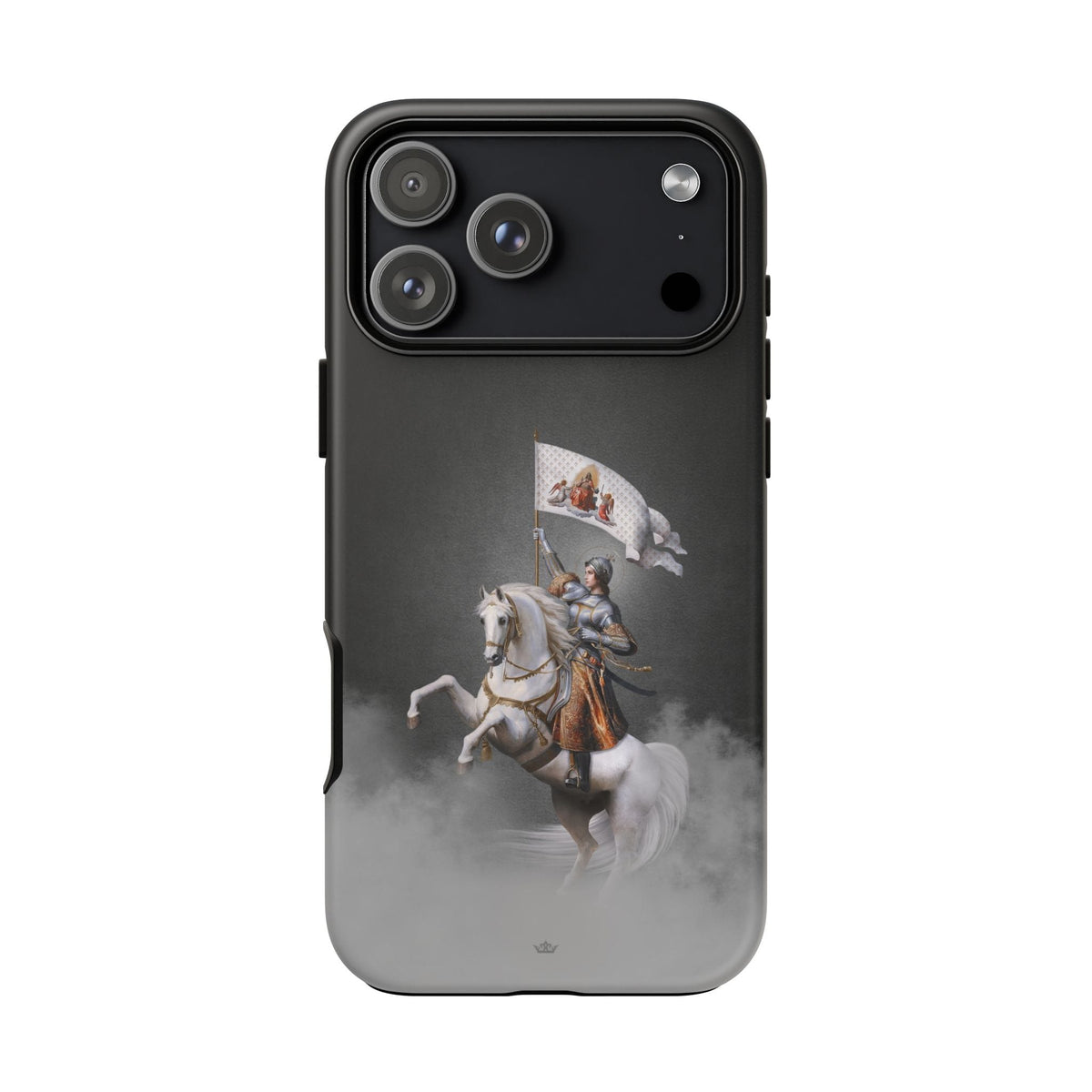 St. Joan of Arc in Battle Hard Phone Case (Dark) Copyright VENXARA