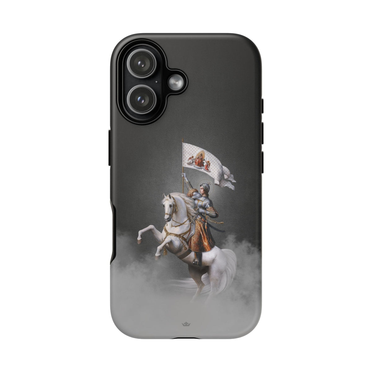 St. Joan of Arc in Battle Hard Phone Case (Dark) Copyright VENXARA