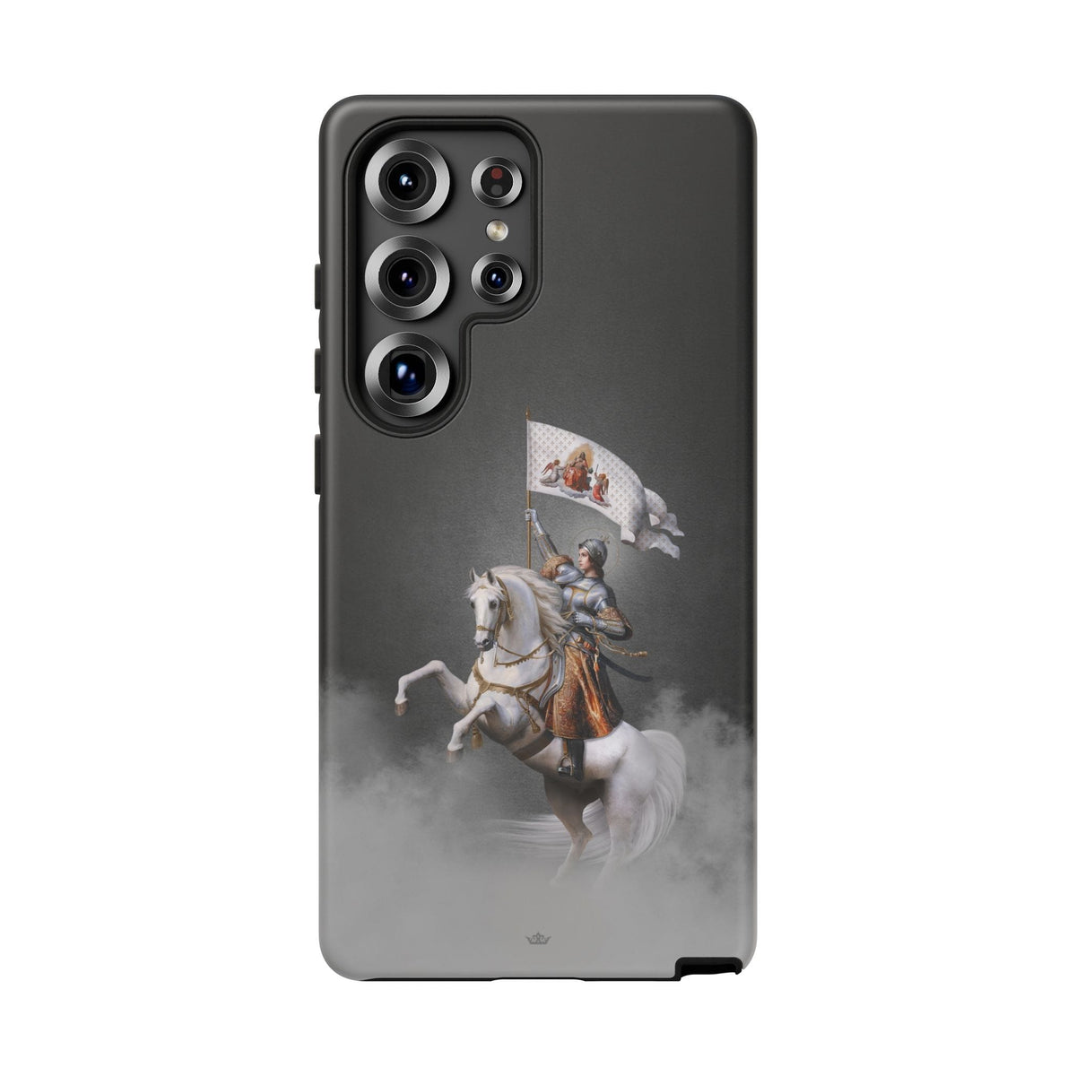 St. Joan of Arc in Battle Hard Phone Case (Dark) Copyright VENXARA