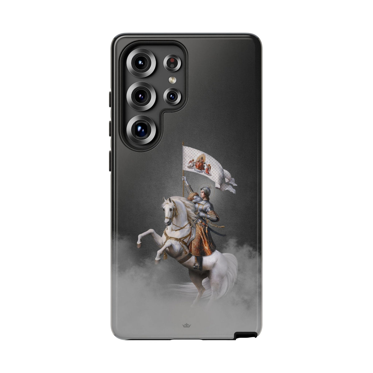 St. Joan of Arc in Battle Hard Phone Case (Dark) Copyright VENXARA