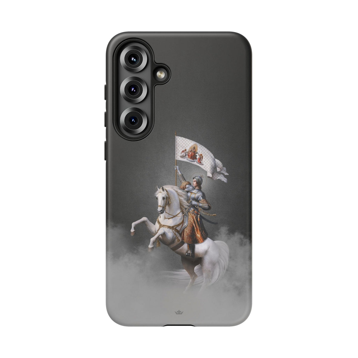 St. Joan of Arc in Battle Hard Phone Case (Dark) Copyright VENXARA