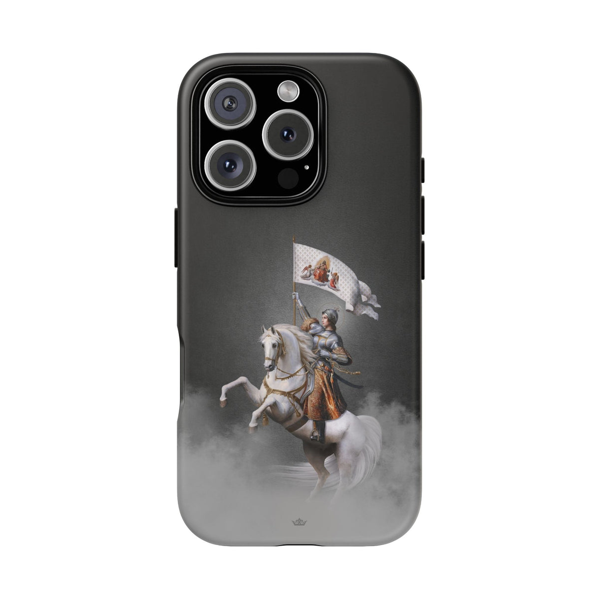 St. Joan of Arc in Battle Hard Phone Case (Dark) Copyright VENXARA