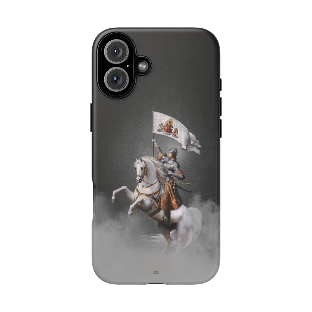 St. Joan of Arc in Battle Hard Phone Case (Dark) Copyright VENXARA