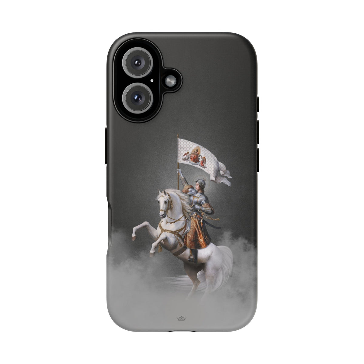 St. Joan of Arc in Battle Hard Phone Case (Dark) Copyright VENXARA