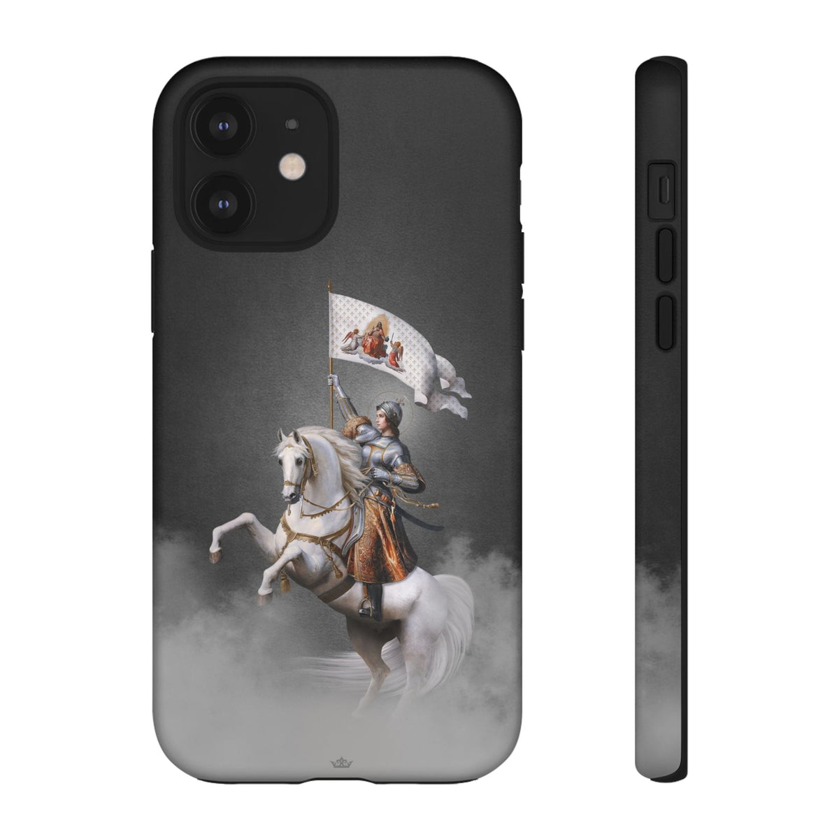 St. Joan of Arc in Battle Hard Phone Case (Dark) Copyright VENXARA