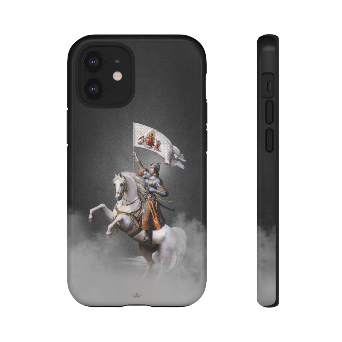 St. Joan of Arc in Battle Hard Phone Case (Dark) Copyright VENXARA