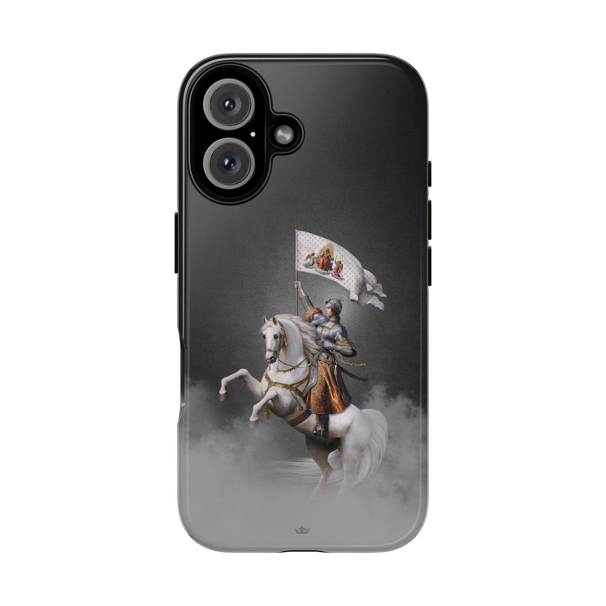 St. Joan of Arc in Battle Hard Phone Case (Dark) Copyright VENXARA