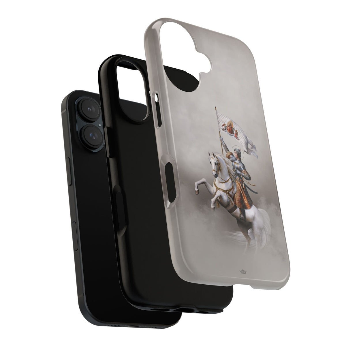 St. Joan of Arc in Battle Hard Phone Case (Light) Copyright VENXARA