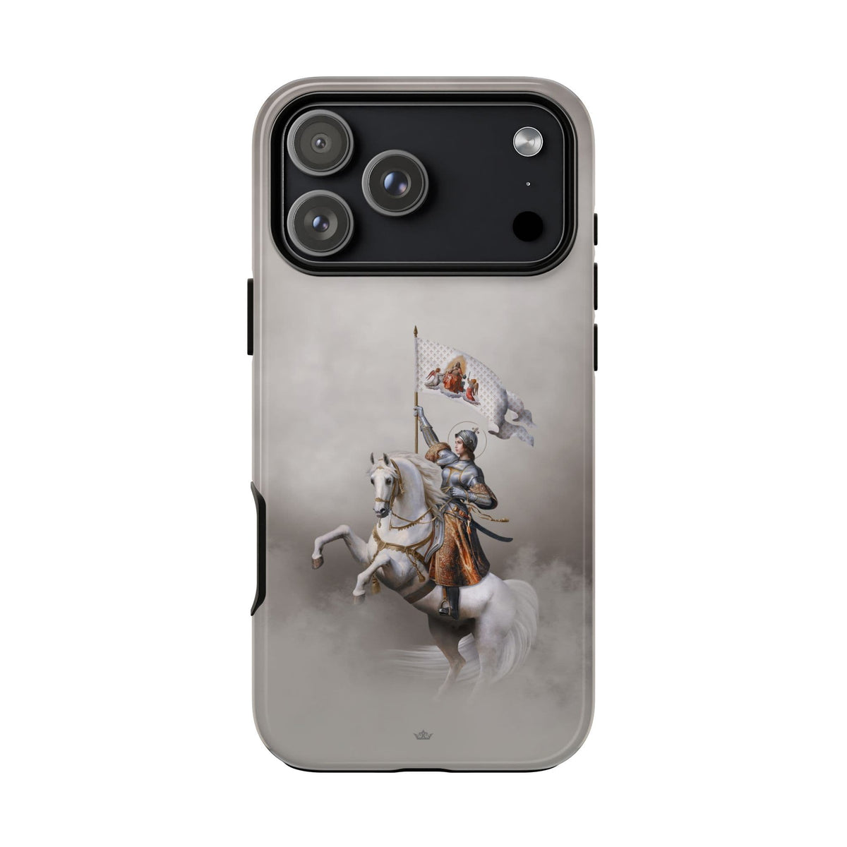 St. Joan of Arc in Battle Hard Phone Case (Light) Copyright VENXARA