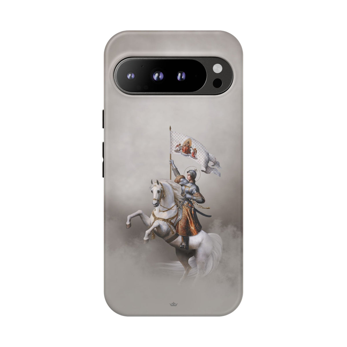 St. Joan of Arc in Battle Hard Phone Case (Light) Copyright VENXARA