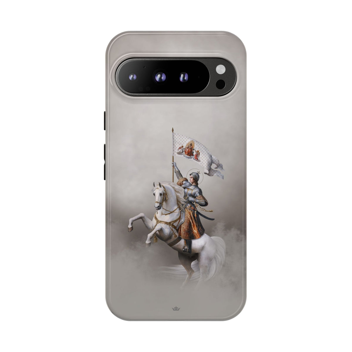St. Joan of Arc in Battle Hard Phone Case (Light) Copyright VENXARA