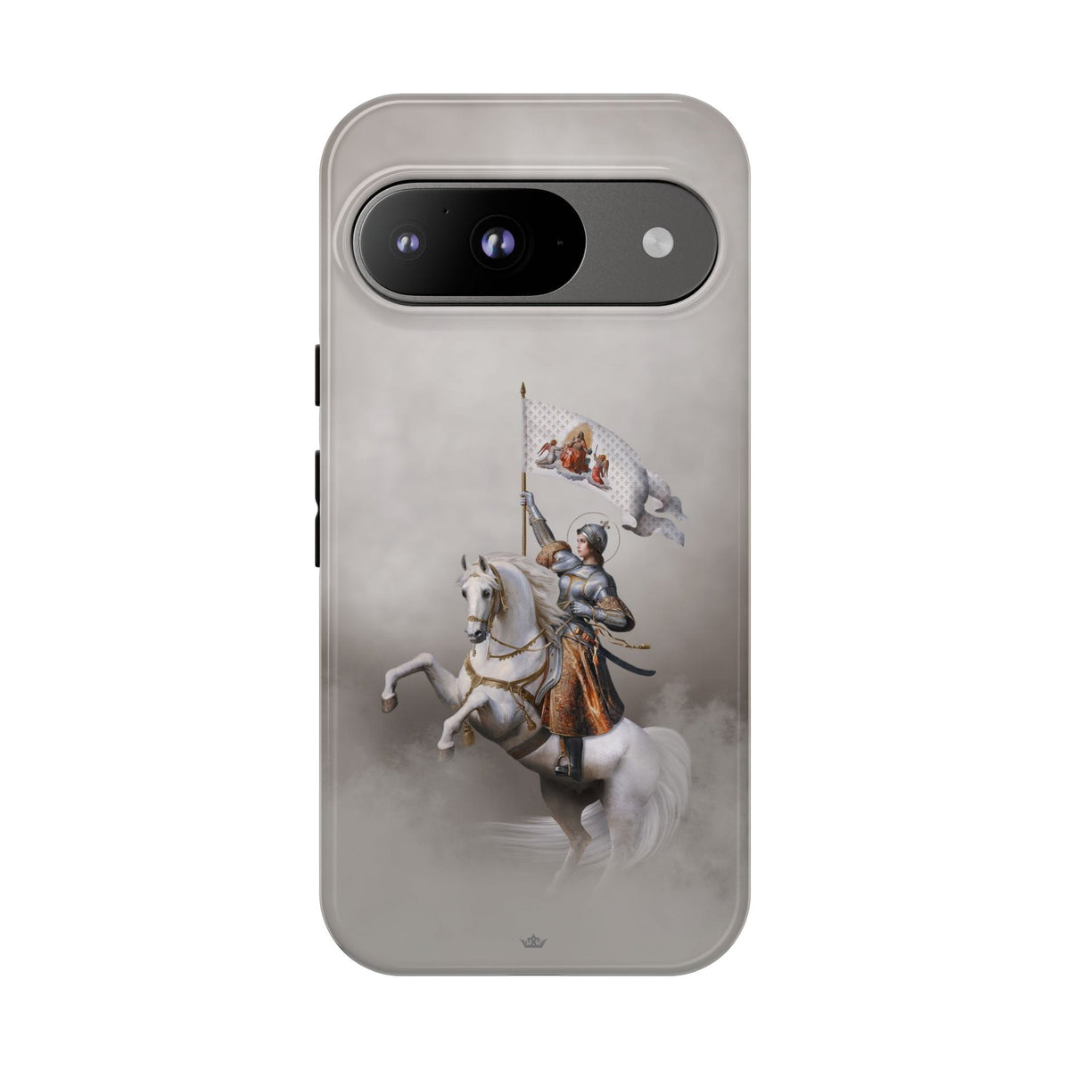 St. Joan of Arc in Battle Hard Phone Case (Light) Copyright VENXARA