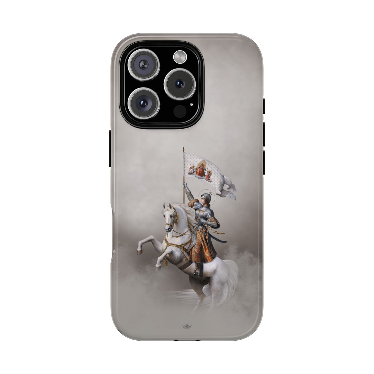 St. Joan of Arc in Battle Hard Phone Case (Light) Copyright VENXARA