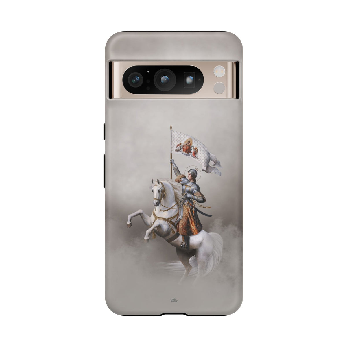 St. Joan of Arc in Battle Hard Phone Case (Light) Copyright VENXARA