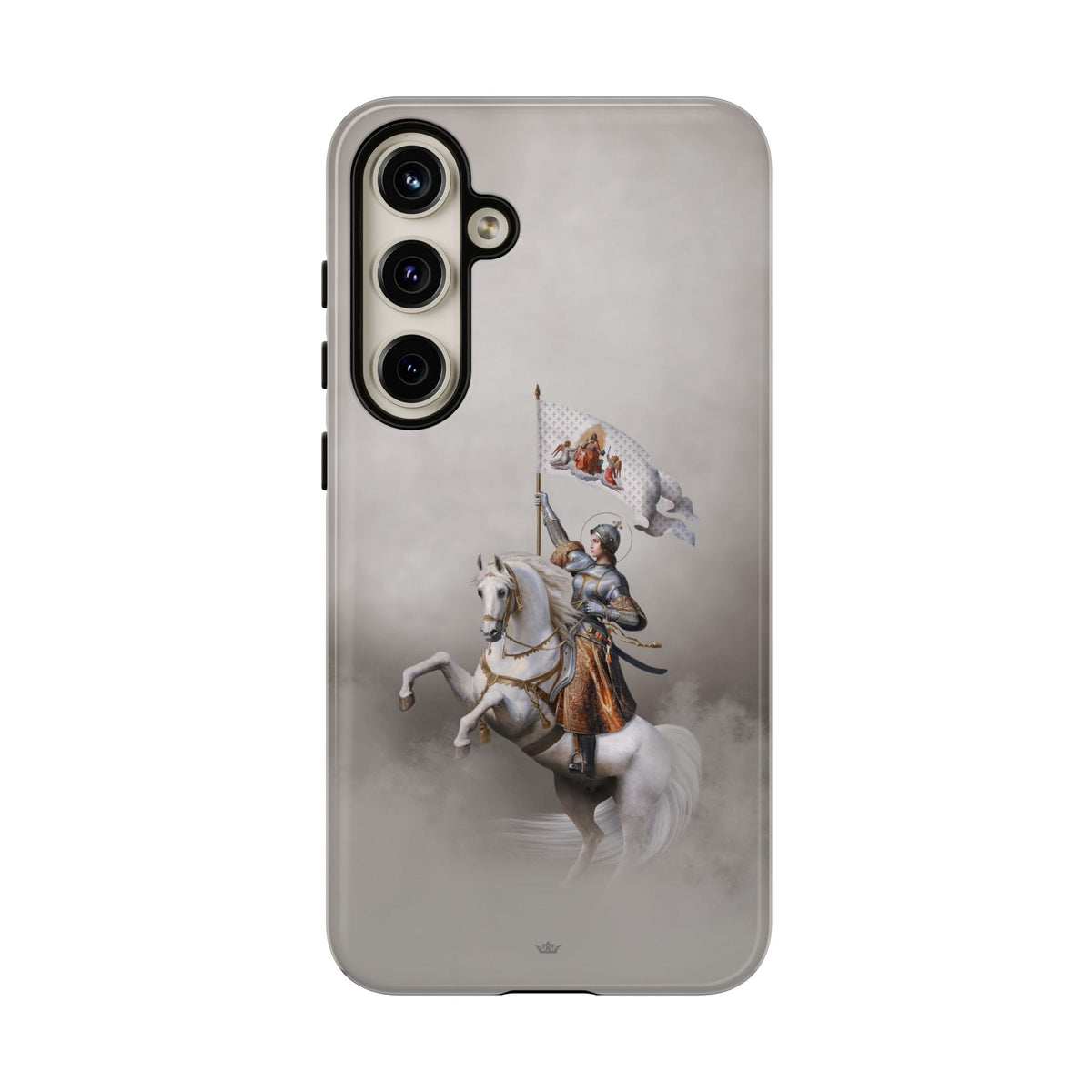 St. Joan of Arc in Battle Hard Phone Case (Light) Copyright VENXARA
