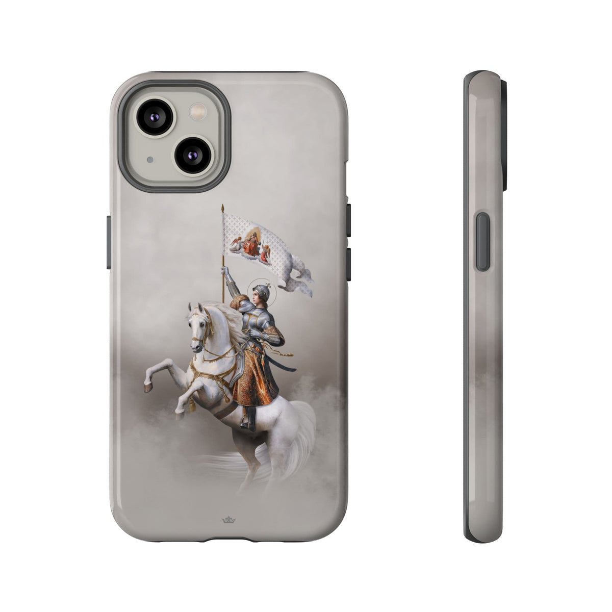 St. Joan of Arc in Battle Hard Phone Case (Light) Copyright VENXARA