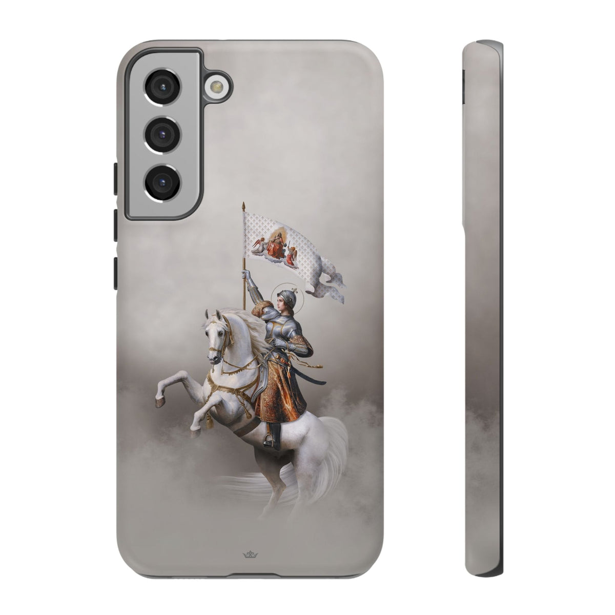St. Joan of Arc in Battle Hard Phone Case (Light) Copyright VENXARA