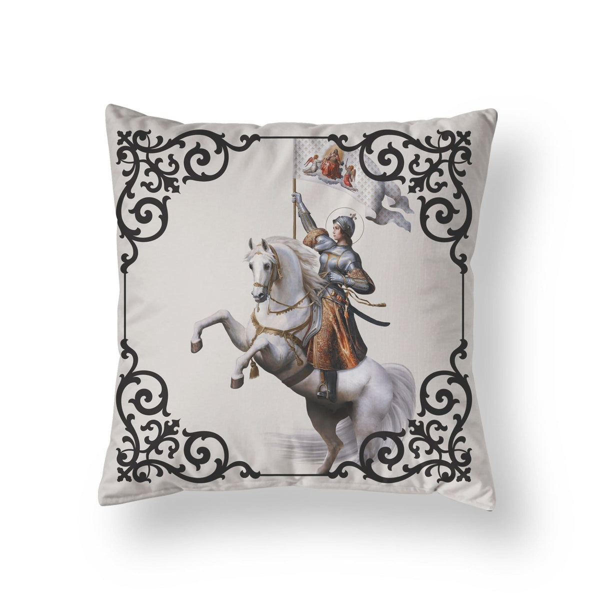 St. Joan of Arc in Battle Pillow Copyright VENXARA