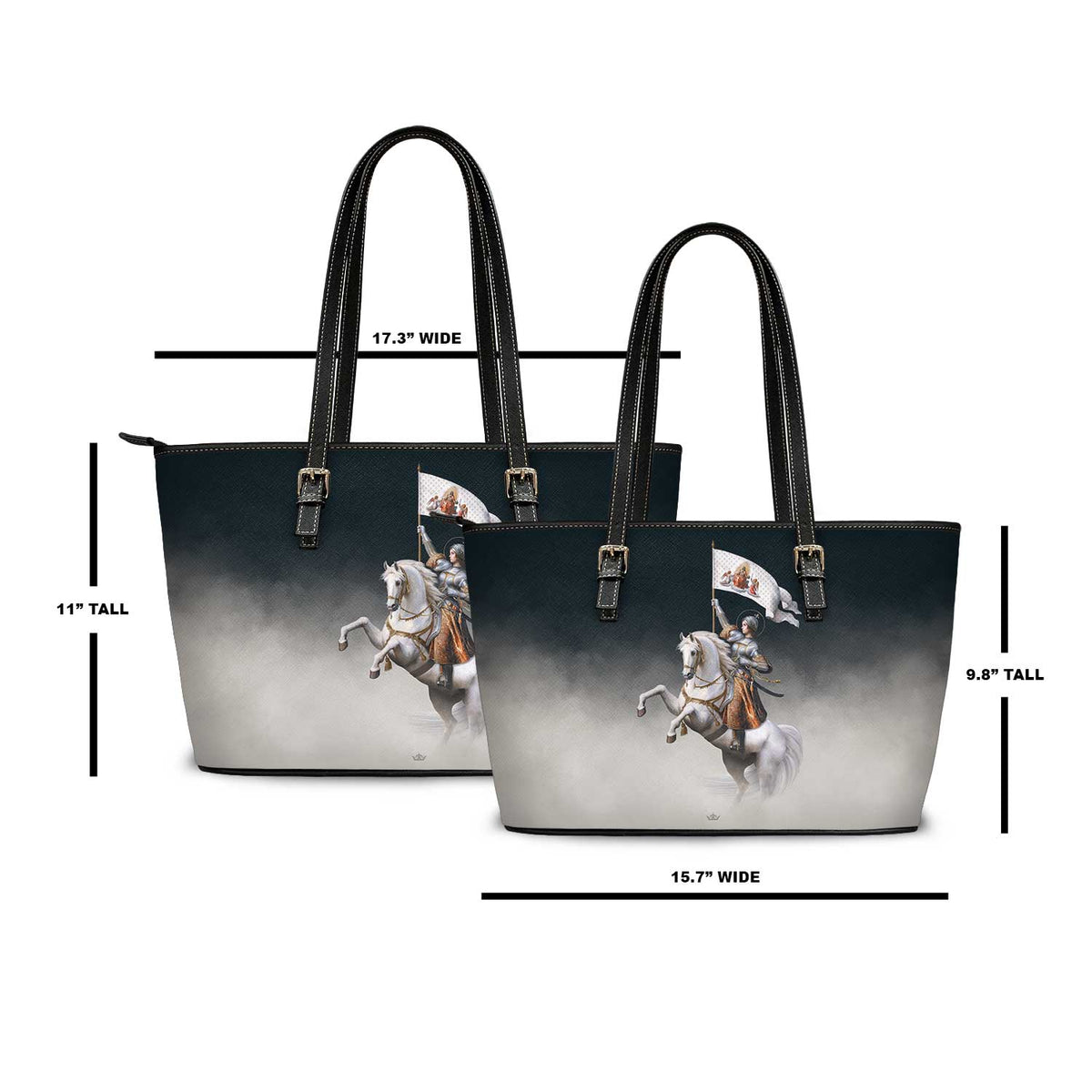 St. Joan of Arc in Battle Tote Bag (Dust) Copyright VENXARA