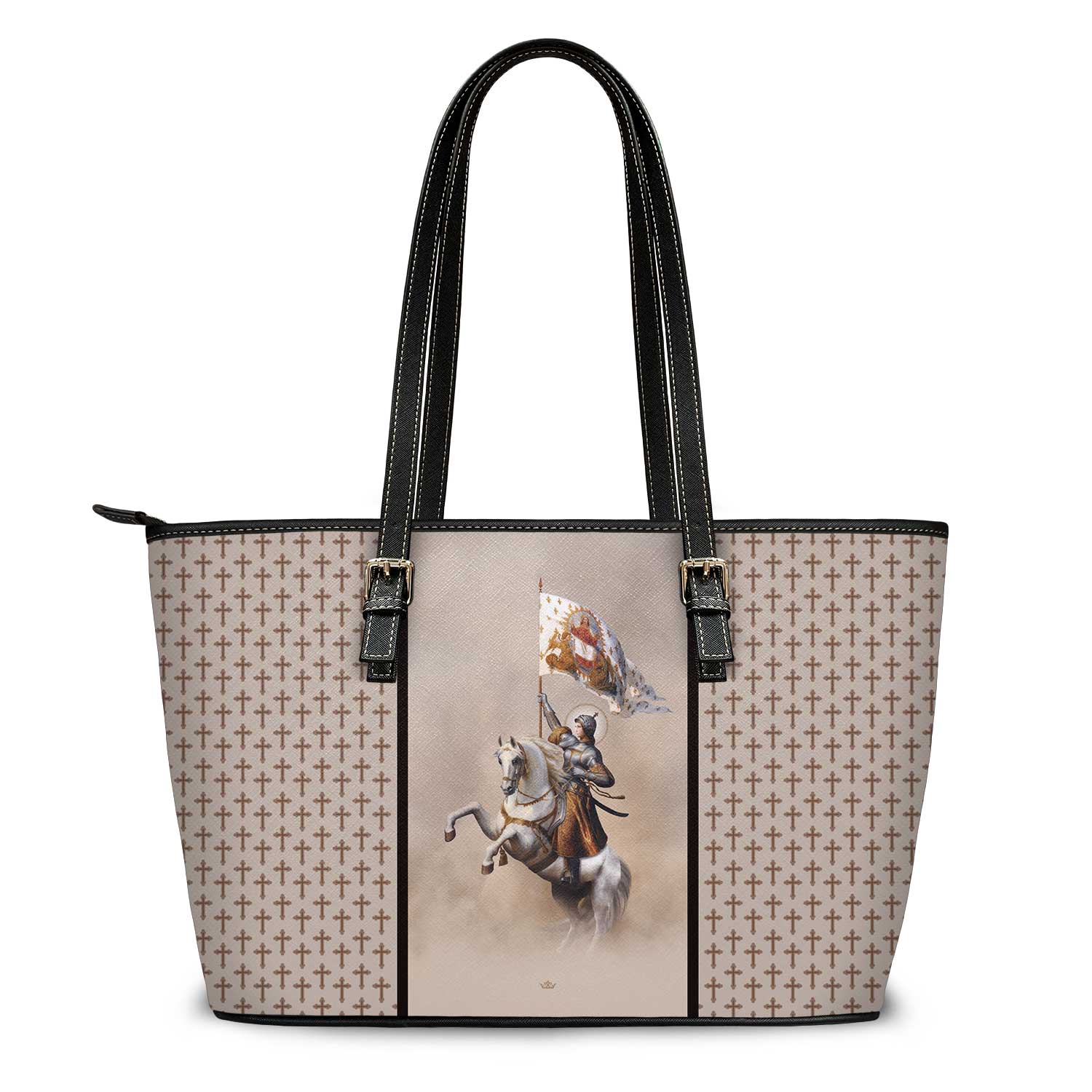 St. Joan of Arc Tote Bag (Crosses Dust) - VENXARA®