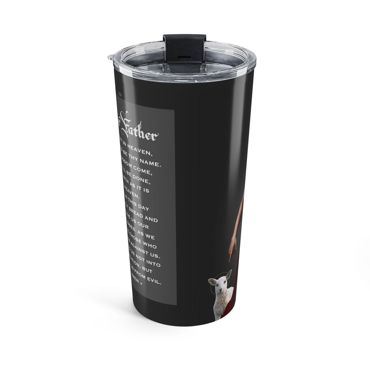 St. John the Baptist Lord's Prayer Tumbler (Ash 20 oz) Copyright VENXARA