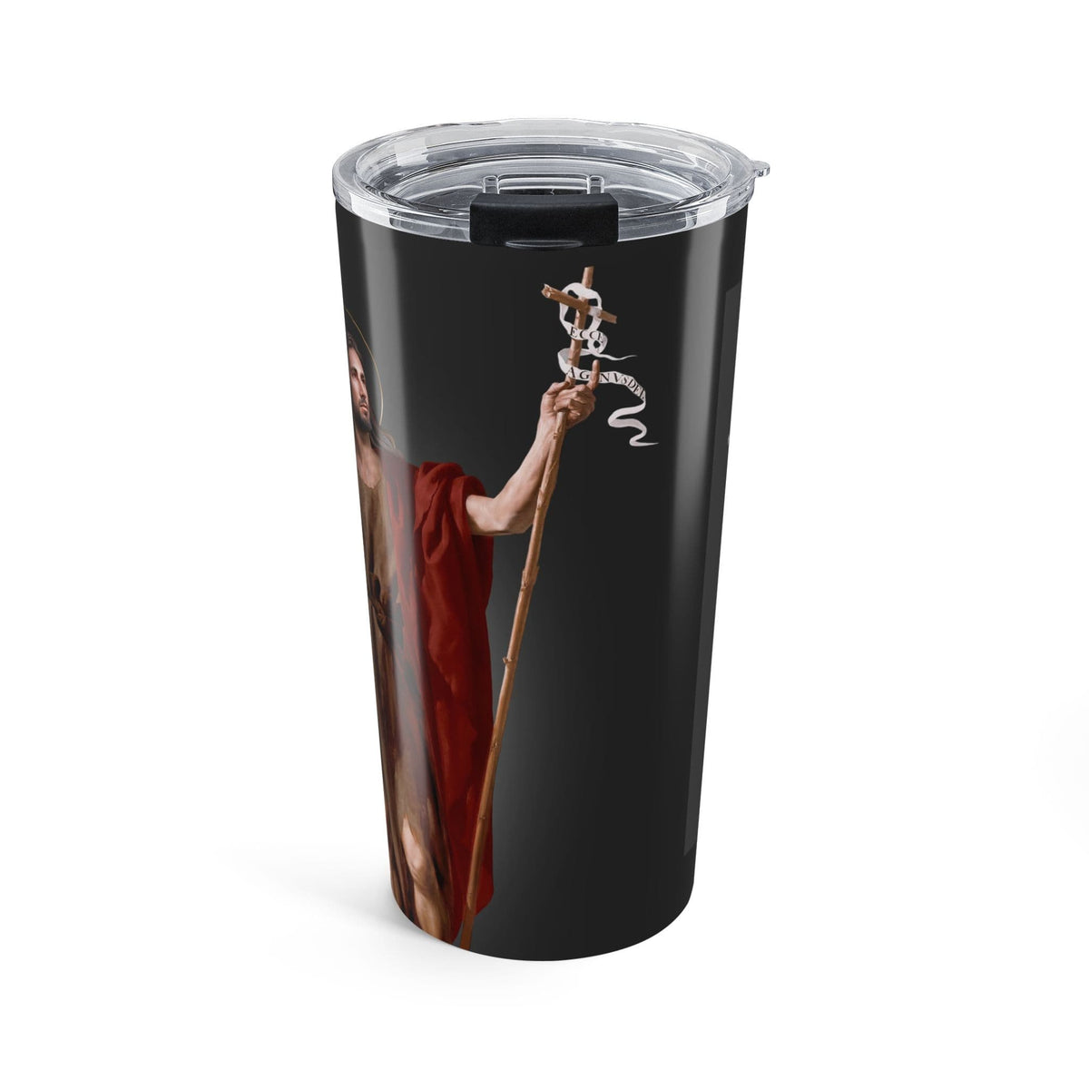 St. John the Baptist Lord's Prayer Tumbler (Ash 20 oz) Copyright VENXARA