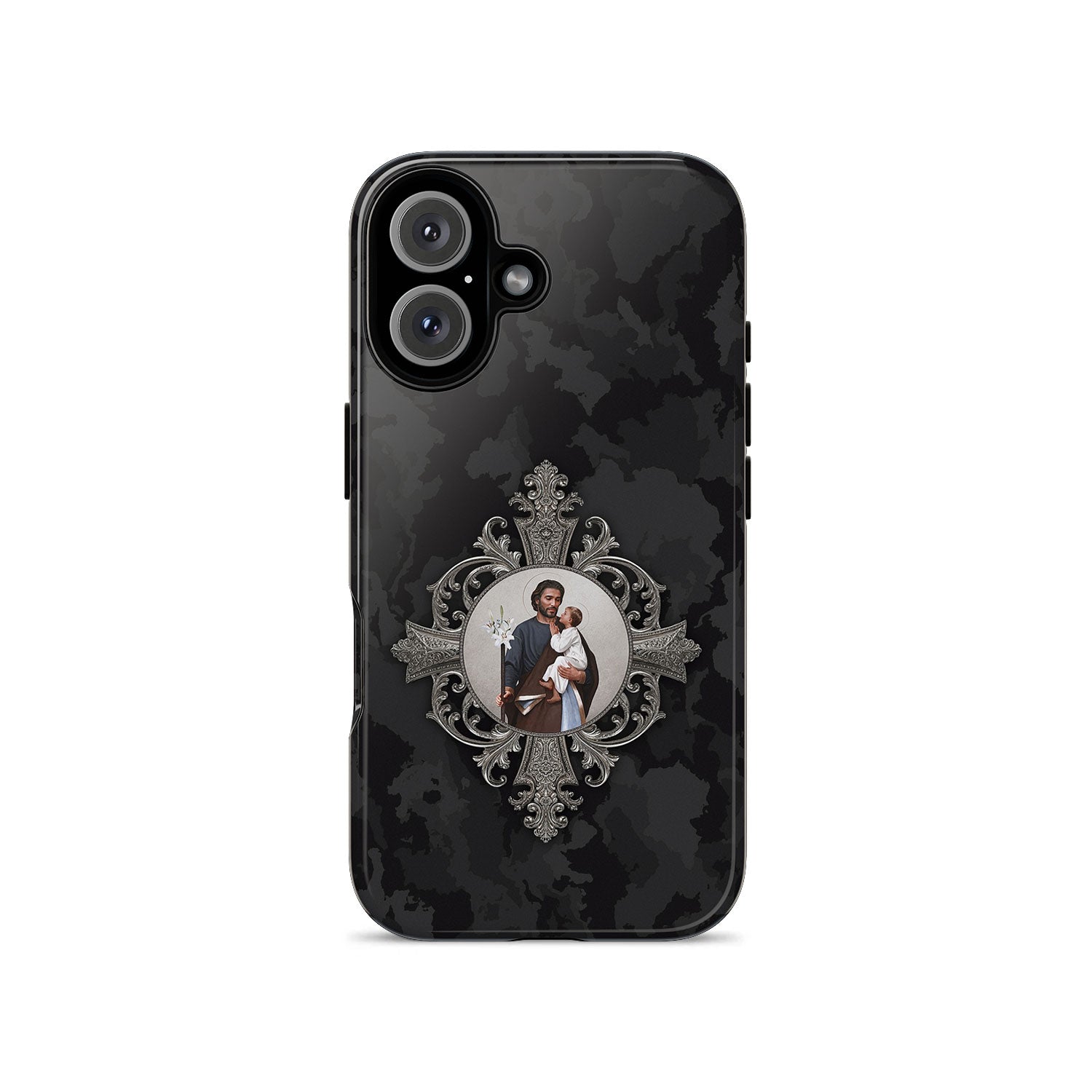 St. Joseph Hard Phone Case (Black Camo) - VENXARA®