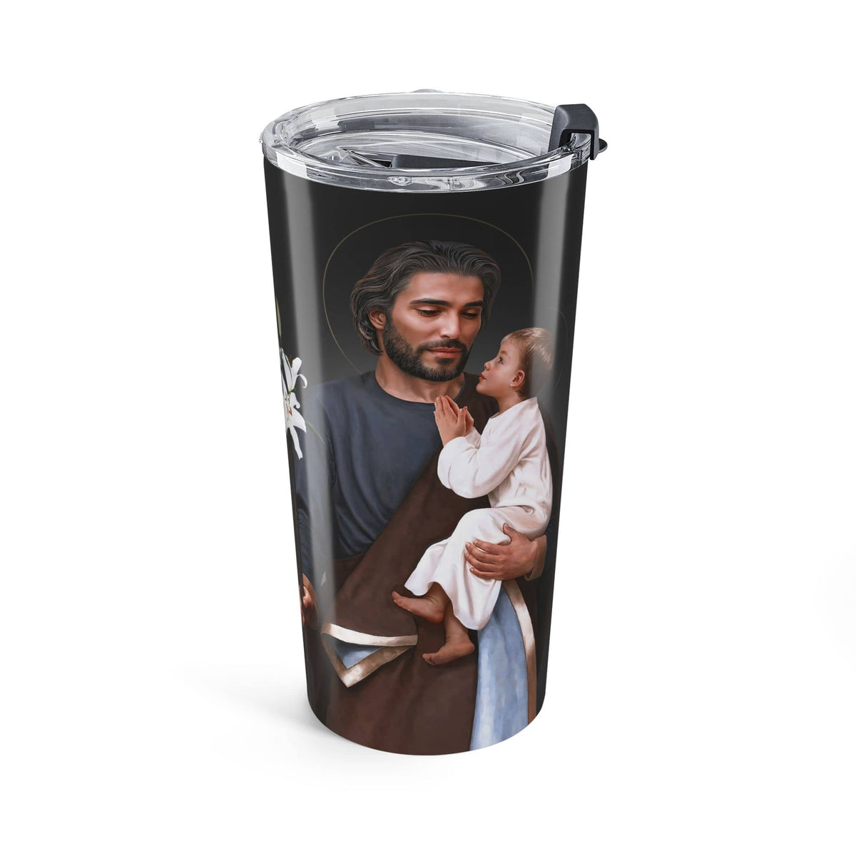 St. Joseph Lord's Prayer Tumbler (Ash 20 oz) Copyright VENXARA