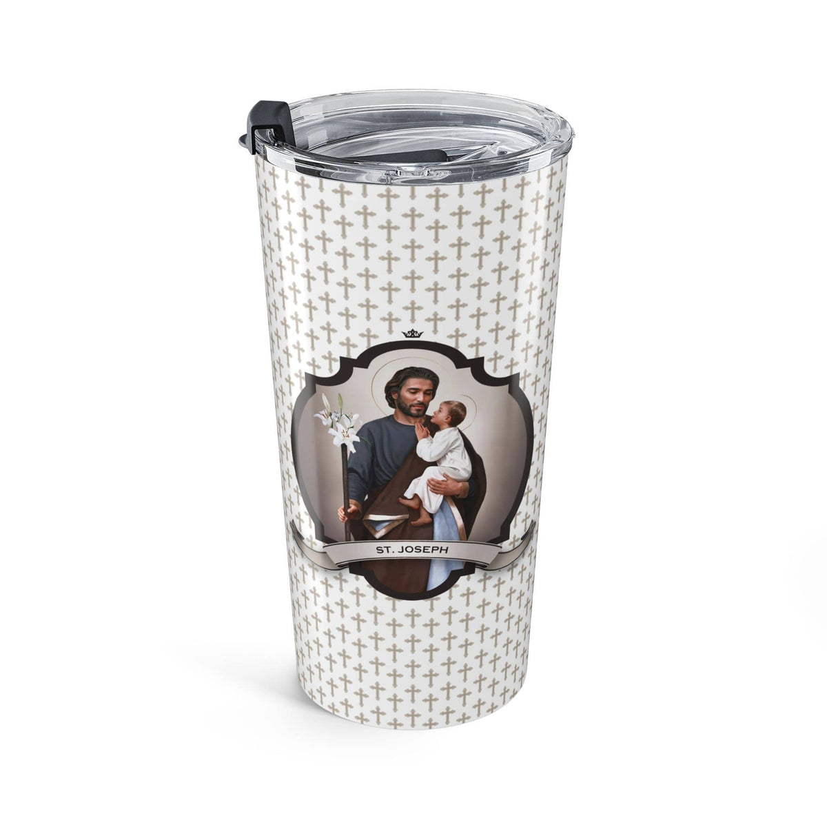 St. Joseph Tumbler (Crosses 20 oz) Copyright VENXARA