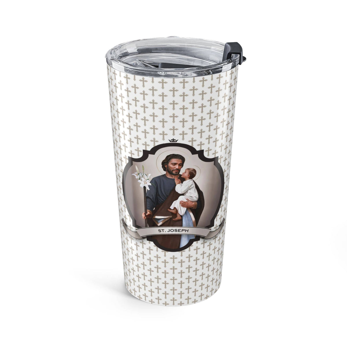 St. Joseph Tumbler (Crosses 20 oz) Copyright VENXARA