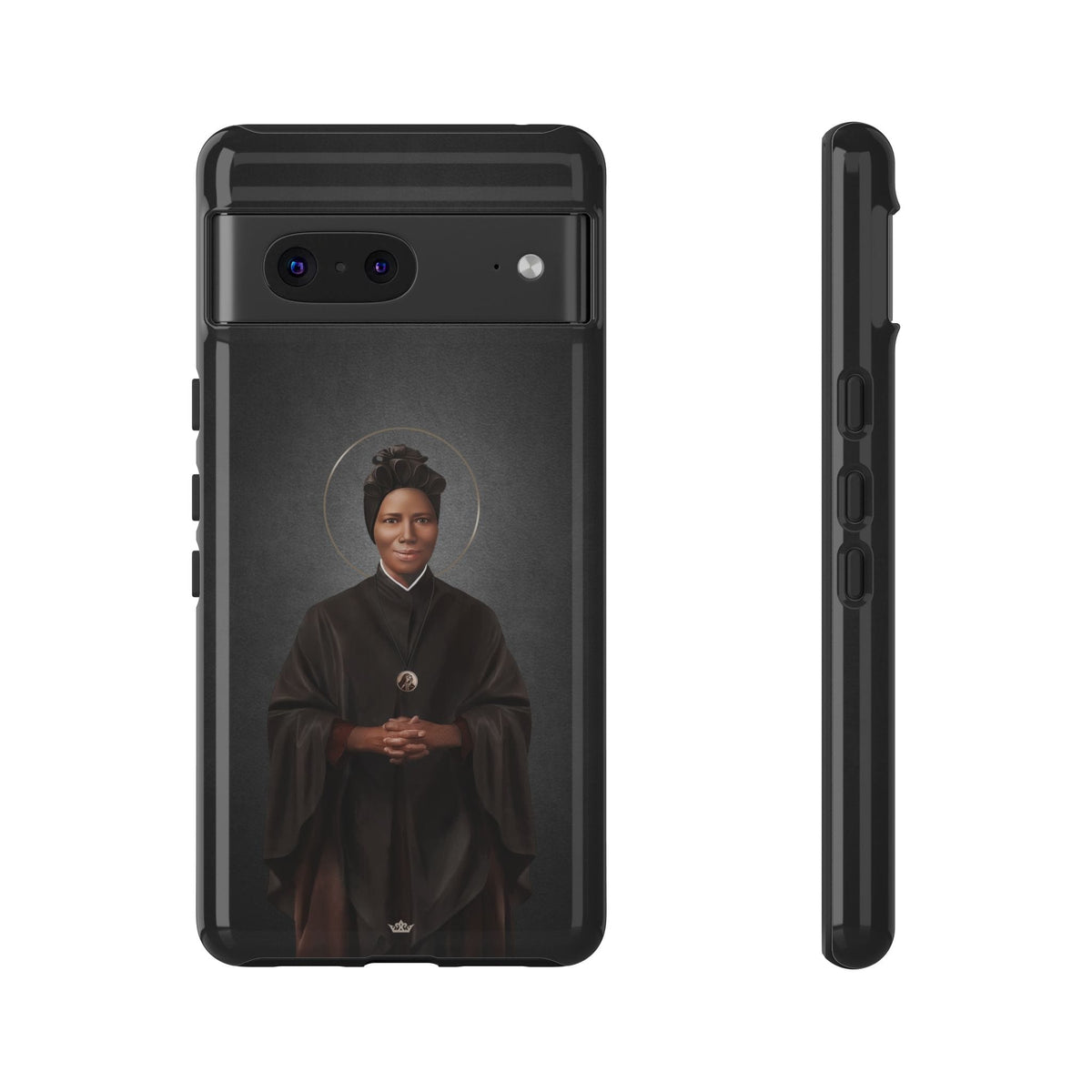 St. Josephine Bakhita Hard Phone Case (Dark) Copyright VENXARA