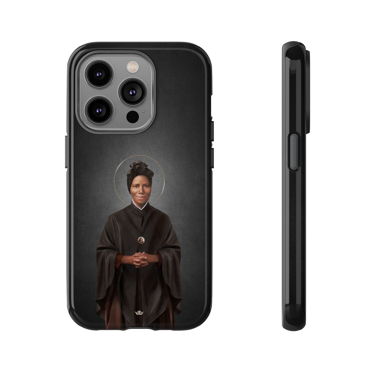St. Josephine Bakhita Hard Phone Case (Dark) Copyright VENXARA