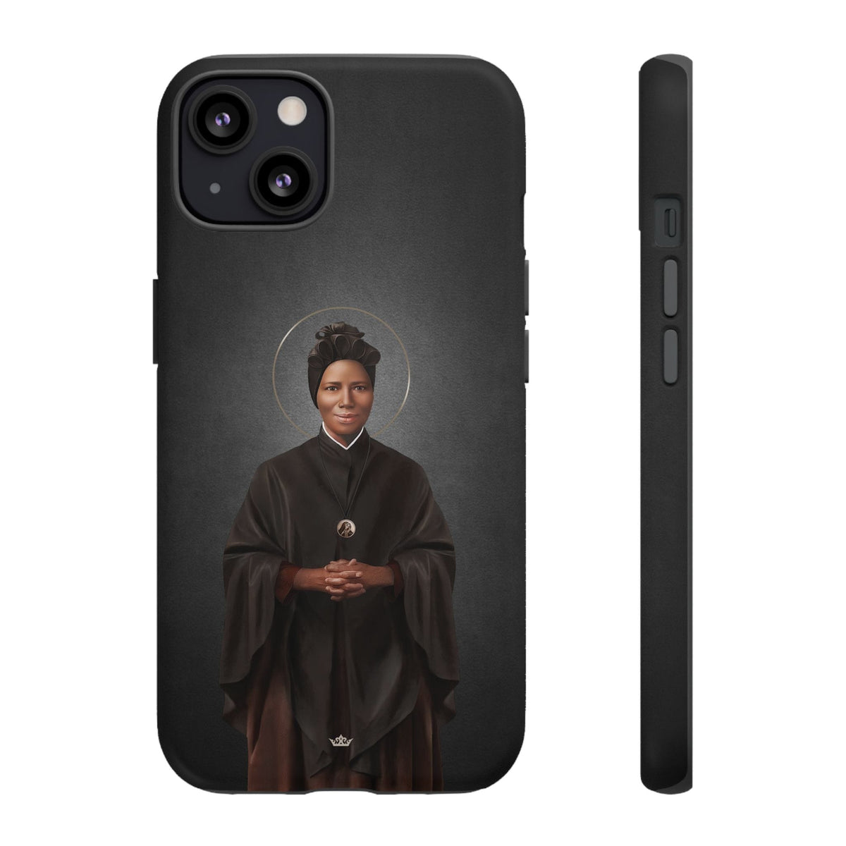 St. Josephine Bakhita Hard Phone Case (Dark) Copyright VENXARA