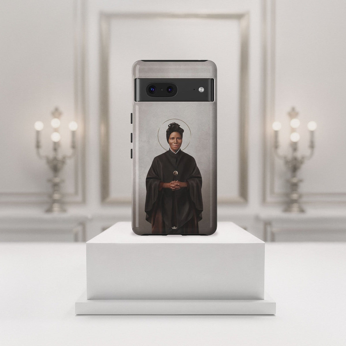 St. Josephine Bakhita Hard Phone Case (Light) Copyright VENXARA