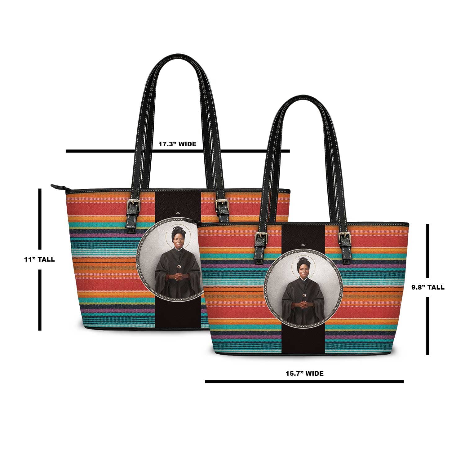 St. Josephine Bakhita Medallion Tote Bag (Tapestry) Copyright VENXARA