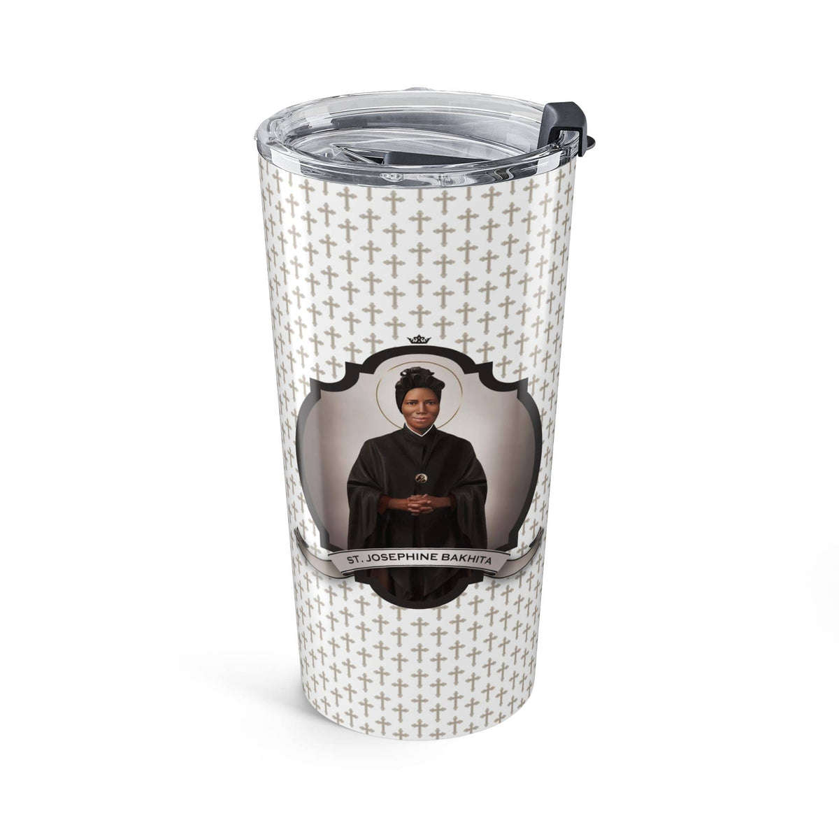 St. Josephine Bakhita Tumbler (Crosses 20 oz) Copyright VENXARA
