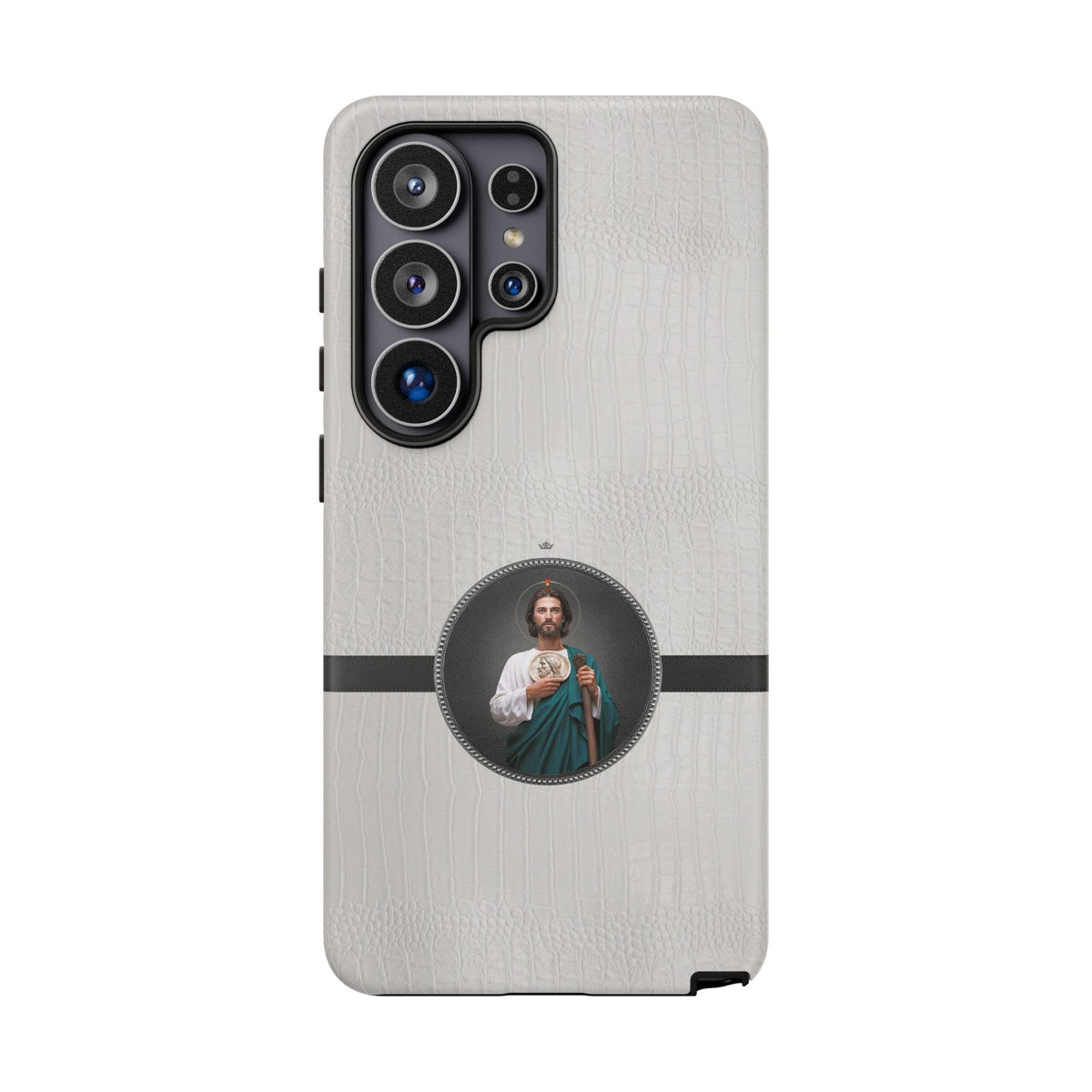 St. Jude Hard Phone Case (Blanc Croc) Copyright VENXARA