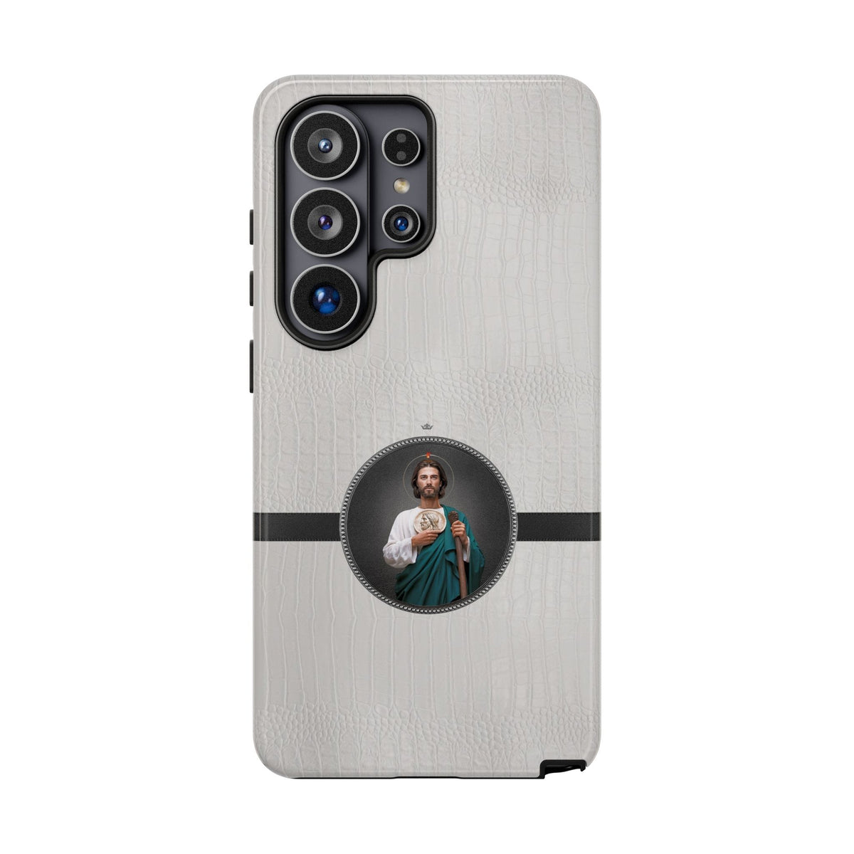 St. Jude Hard Phone Case (Blanc Croc) Copyright VENXARA