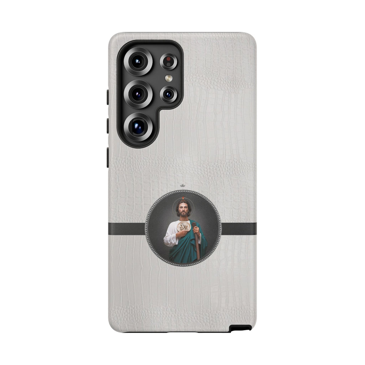 St. Jude Hard Phone Case (Blanc Croc) Copyright VENXARA